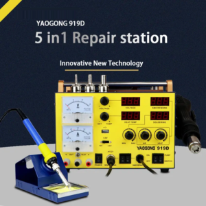 new 5 in 1 automatic smd soldering rework station for mobile phone repair smd 919 d