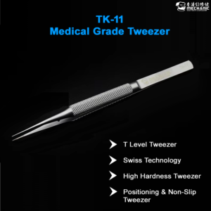 mechanic tk 11 precision steel titanium tweezer for electronic repair