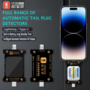 ycs type c full series of automatic usb charging tail plug tester for iphone & android