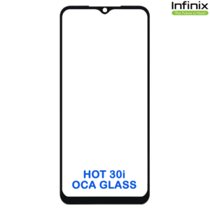 infinix hot 30i front oca glass black