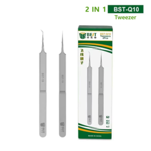 bst q10 stainless steel precision tweezers fingerprint flying wire industrial tweezers set