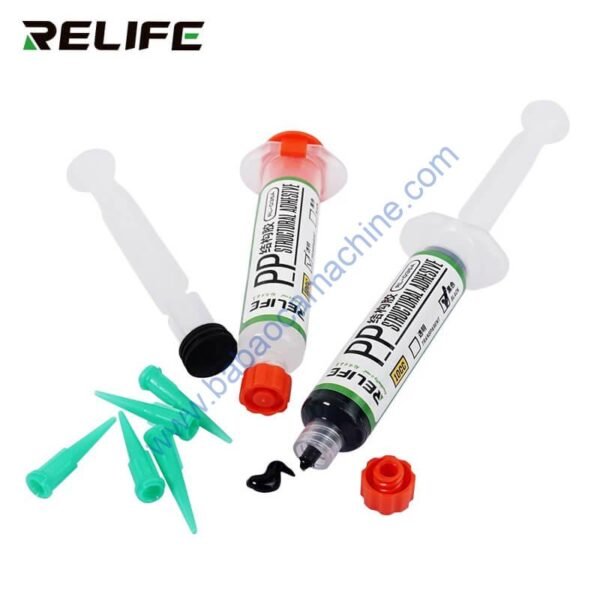 RELIFE RL 035A PP Structural Adhesive Black for Phone iPad Rear Glass Frame Bracket Bonding With 5 Needles - Image 3