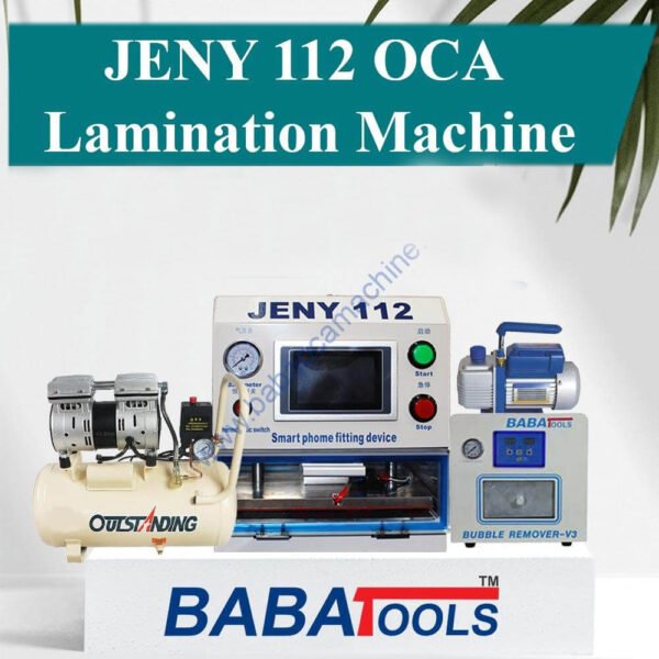 Jeny 112 Oca Laminating Machine With 1C Vaccume Pump / V3 Bubble Remover / 30L Air Compressor