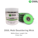 2UUL DW01 Mobi Desoldering Wick 2515 5 Pcs in One Box (Width: 2.5mm / Length: 1.5mm)