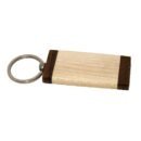 WOODEN KEYRING RECTANGLE 4*5CM (PACK OF 10)