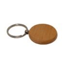 WOODEN KEYRING ROUND REVOLVING (PACK OF 10)