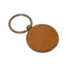 WOODEN KEYRING ROUND REVOLVING (PACK OF 10)