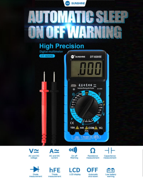 Sunshine DT9205E DIGITAL MULTIMETER - Image 4