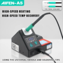 AIFEN A5 Soldering Station Compatible Rework Station Soldering Tips Electronic Welding C210 handle