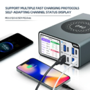 Aixun DP20 Desktop Smart Fast Charger for iPhone Android PD QC USB Fast Charging Station IPS HD Display