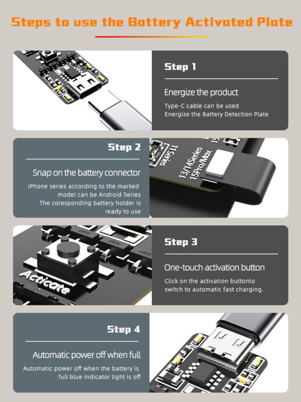 GiZmo Battery Charging Activation Board For iPhone 5G to 15 Series - Image 5