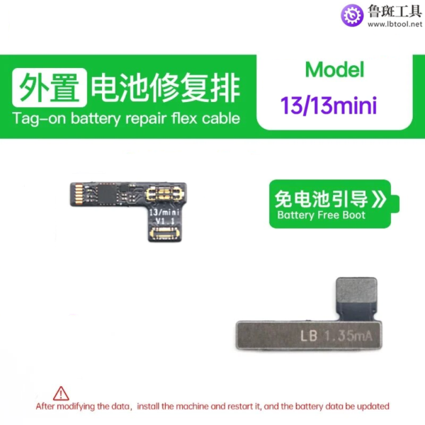 Luban Tag-on Battery Repair Flex Cable for iPhone 13/13mini