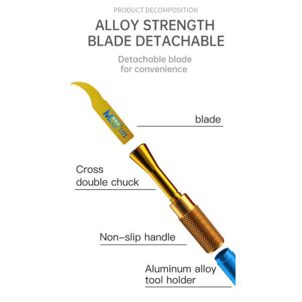 MaAnt MY-201 Hand Polished Surgical Blade Handle Only For IC Repairing Blades - Image 6