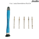 Jinsilin 6 in 1 Mini Screwdriver No. 618 For Mobile Phone Repairing Tool (1.5, 0.8, 1.2, 0.6, 2.5)