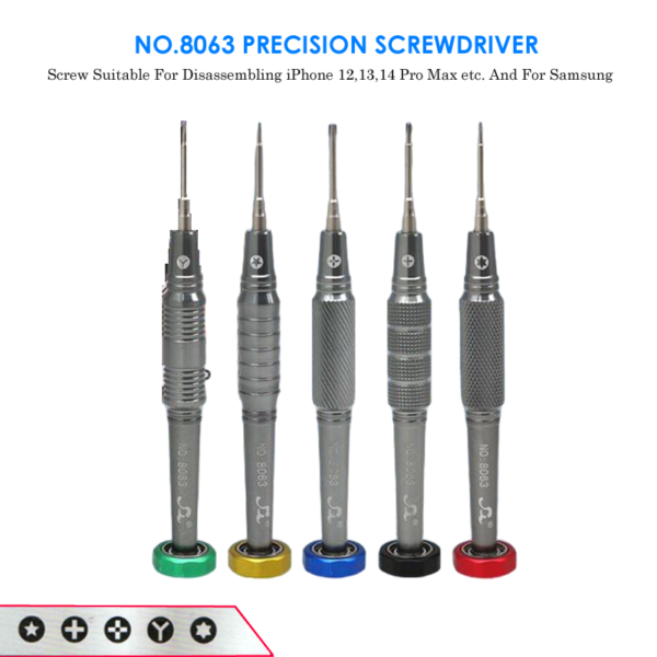 No.8063 High Quality Precision Screwdriver Suitable For iPhone 12/13/14 Pro Max And Samsung Mobile Phones