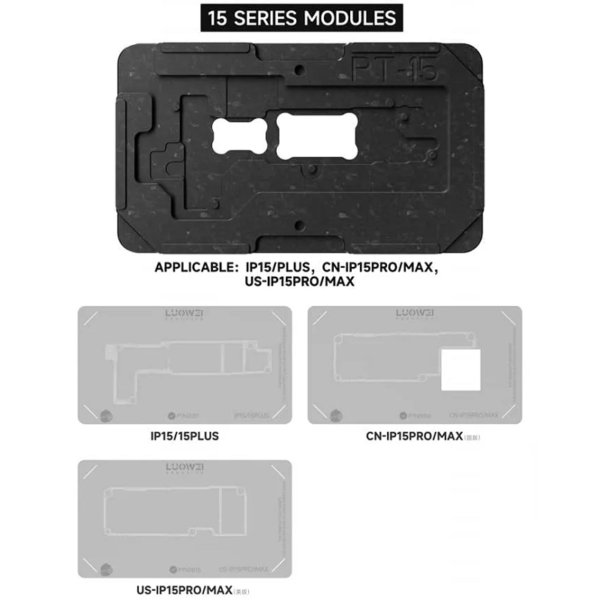 LUOWEI LW-PT01 Mid Level Positioning Tin Planting Platform For iPhone X- 15 Series - Image 2