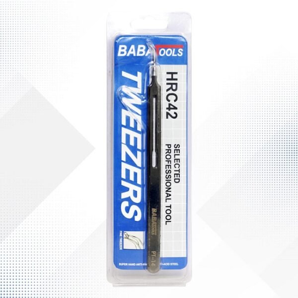 BabaTools PT14 Stainless Steel Hardness Sharp SMD Tweezer