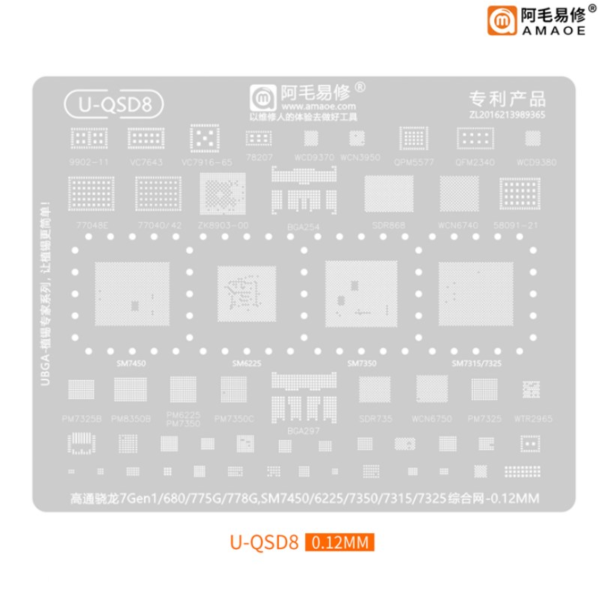 Amaoe U-QSD8 Stencil