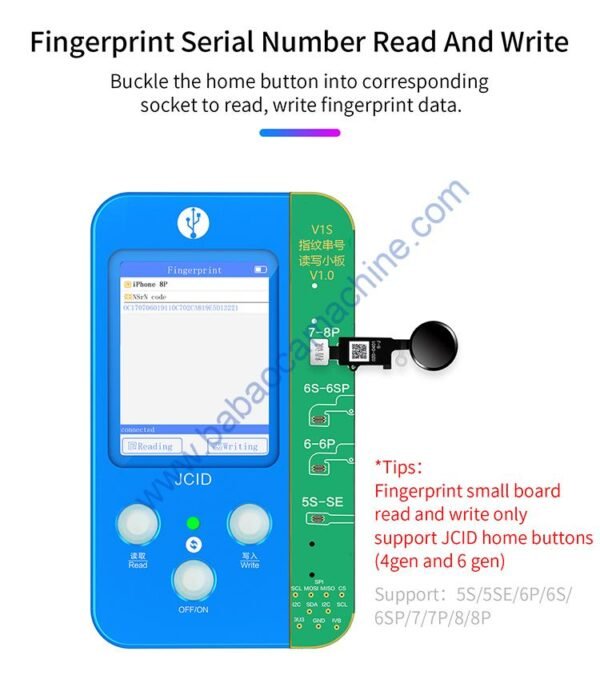 JCID V1S Fingerprint Serial Number Read & Write Adaptor For V1S/ V1SE/ V1S Pro - Image 2