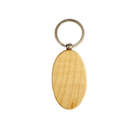 Wooden Keyring Oval Shape For Co2 Laser Engraving Machine (Pack of 10Pcs)