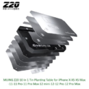 MIJING Z20 10 in 1 BGA Reballing Metal Stencil For IPhone X 11 12Series Motherboard Middle Layer Reballing Platform