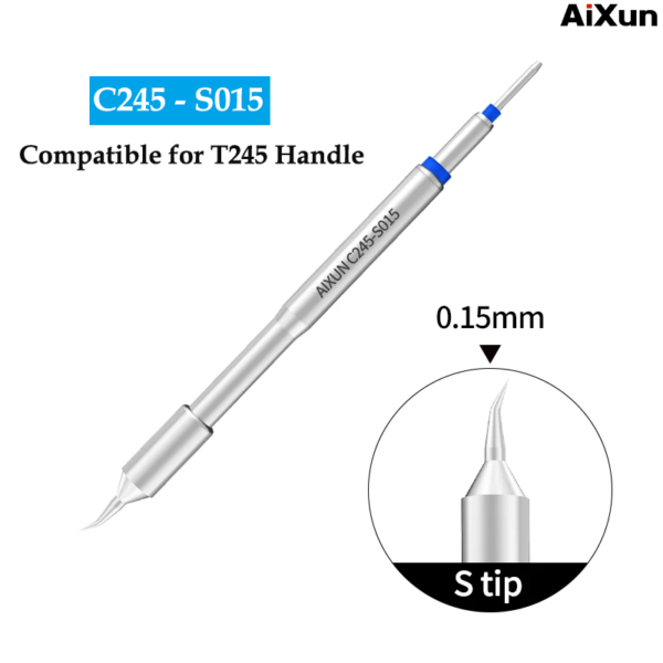 Aixun C245-S015 Bit / Tip High Level Nano Lead Free Soldering iron Tip for JBC iron Head Replacement