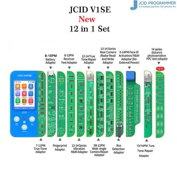 JCID V1SE WiFi Programmer 12 in 1 Full Set For iPhone