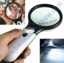 3 LED Light 3X 15X Handheld Magnifier Lens