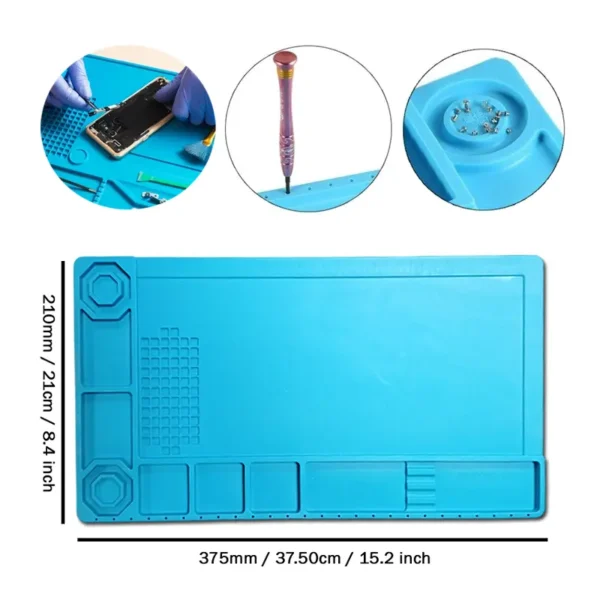 S507 Mobile Repairing Silicone Rubber Mat For Microscope - Image 2