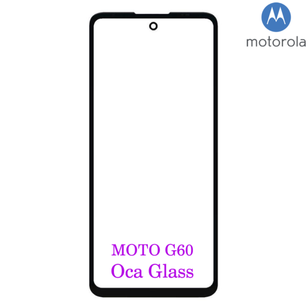 Motorola Moto G60 Front OCA Glass Black