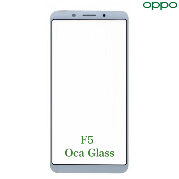 Oppo F5 Front OCA Glass White