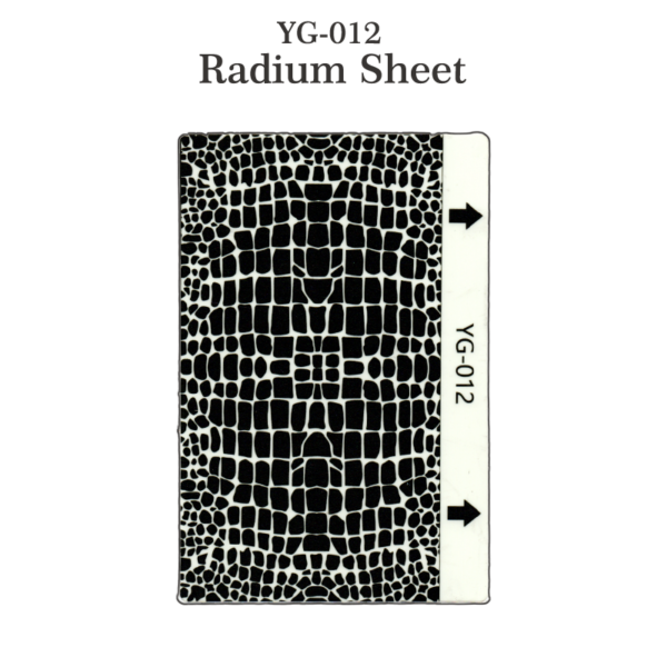 YG-012 Back Skin Radium Sheet