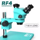 RF4 RF7050 TVP Big Base 7-50x Synchronous Zoom Lens Microscope Mobile Phone Repair Trinocular Stereo Microscope Repair Tools