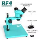 RF4 RF7050 TVP Big Base 7-50x Synchronous Zoom Lens Microscope Mobile Phone Repair Trinocular Stereo Microscope Repair Tools