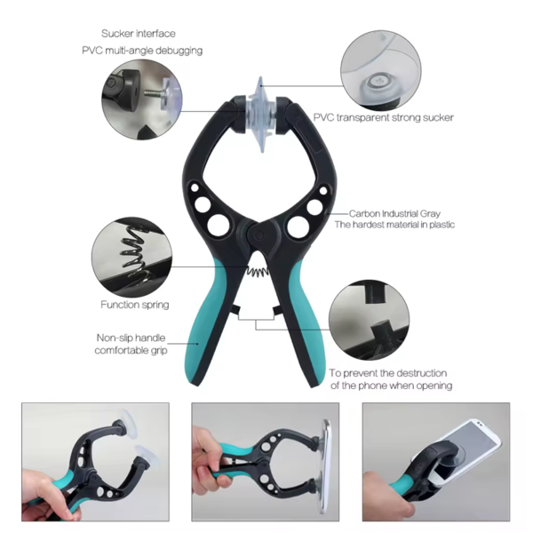 S-W299 Mobile Phone LCD Screen Opening Pliers Suction Cup for iPhone iPad Samsung Cell Phone Repair Tool - Image 5