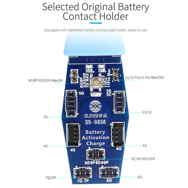 SunShine SS-903A Fast Charging Battery Activation Board For iPhone 4G-11 Pro Max - Image 3