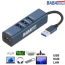 Babatools 909A USB 3.0 To USB HUB Adapter 4 Ports USB 3.0 HUB Network Card USB for PC Laptop USB HUB