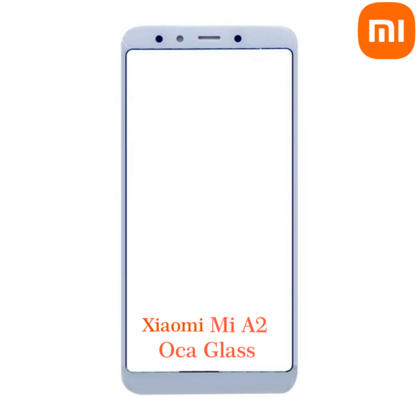 Xiaomi Mi A2 Front OCA Glass White