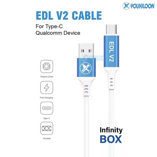 Youkiloon EDL V2 Cable TYPE-C USB Cable For Qualcomm Device EDL Cable to 9008 EDL Mode