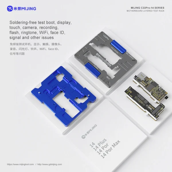 MiJing C22 Pro Motherboard Middle Layer Tester For iPhone 14 Series - Image 4