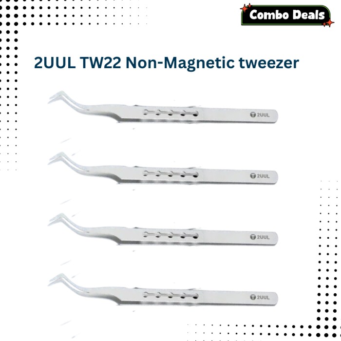 ( Pack of 4 )2UUL TW22 Non-Magnetic Tweezers
