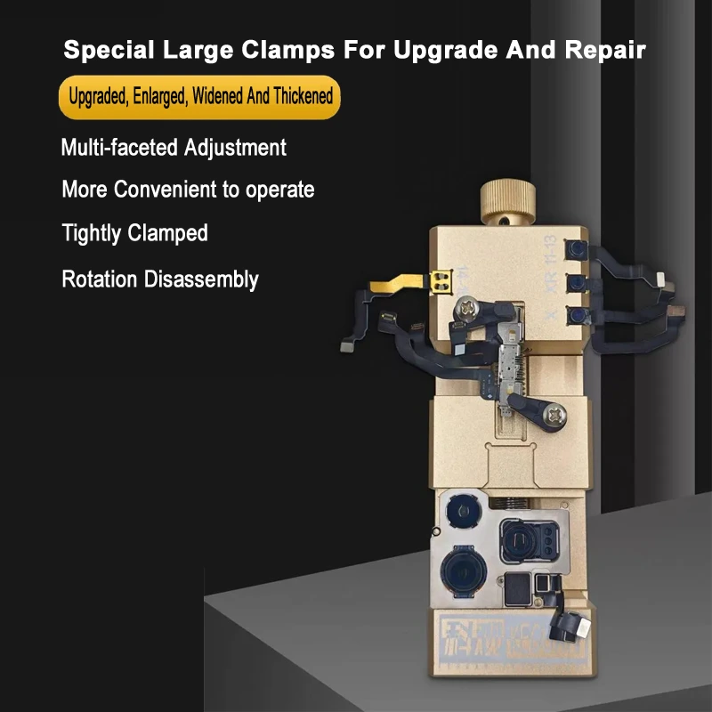 Keguan PCB Stand Rear Front Camera / Face ID Repair Fixture PCB Holder For iPhone X-16 (Large Size)