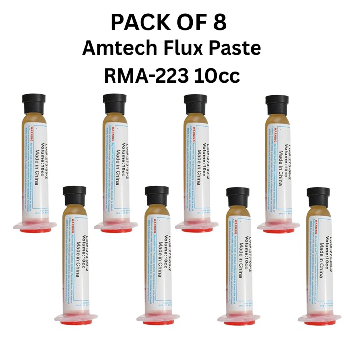 ( Pack of 8 ) Amtech RMA-223 Flux Paste