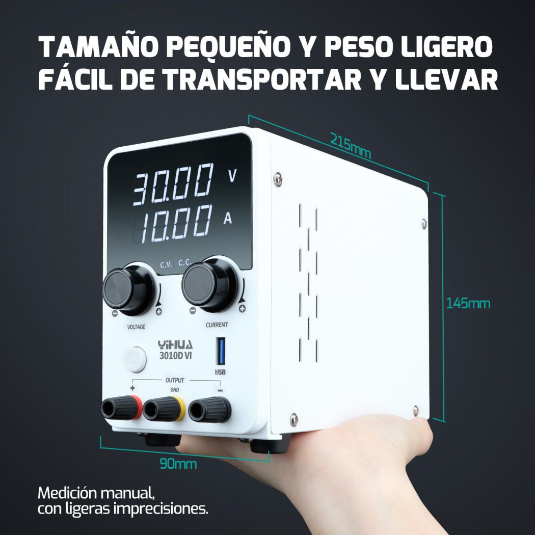 YIHUA 3010D-VI  30V 10A Single Output Digital Switching DC Power Supply