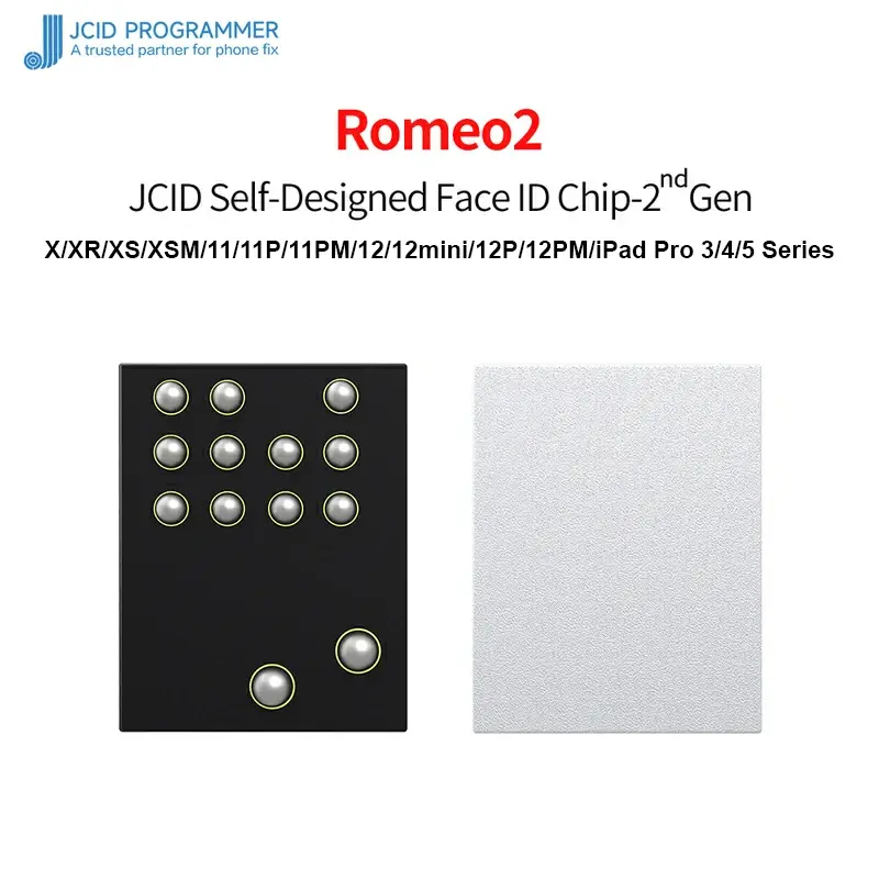 JCID Romeo2 Self Designed Face ID Chip For iPhone X to 12Pro Max And iPad Pro 3/4/5 Series